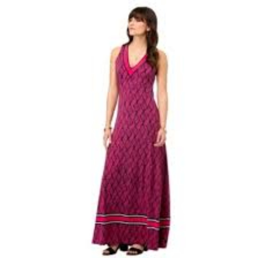 Michael Kors Pink Snakeskin Maxi Dress PL